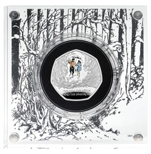 2023 The Lion, The Witch and The Wardrobe Fifty Pence Proof Silver Coin Boxed