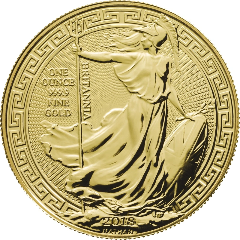 2018 1oz gold Britannia (Oriental Border) Coin