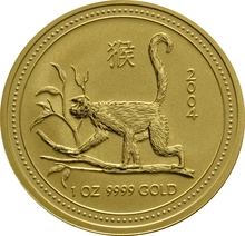 2004 Year of the Monkey Gold Coin 1oz Perth Mint Australian Lunar Series