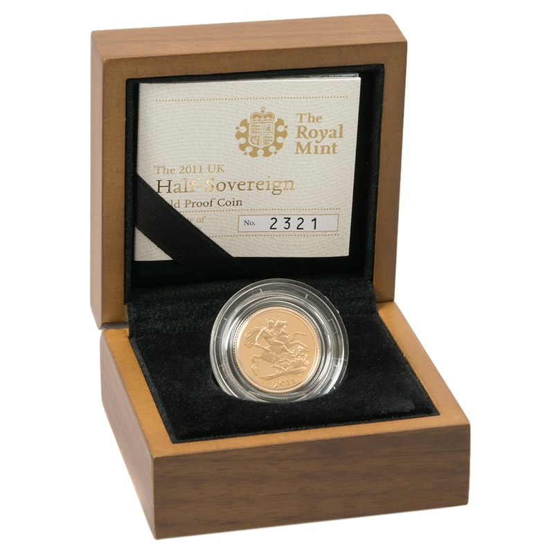 Gold Proof 2011 Half Sovereign Boxed