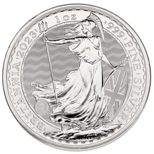 2023 1oz Silver Britannia Coin Queen Elizabeth II