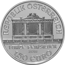 2018 1oz Austrian Philharmonic Silver Coin