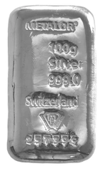 100g Silver Bars