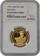 1993 Proof 1/2oz Gold Britannia Coin NGC PF69