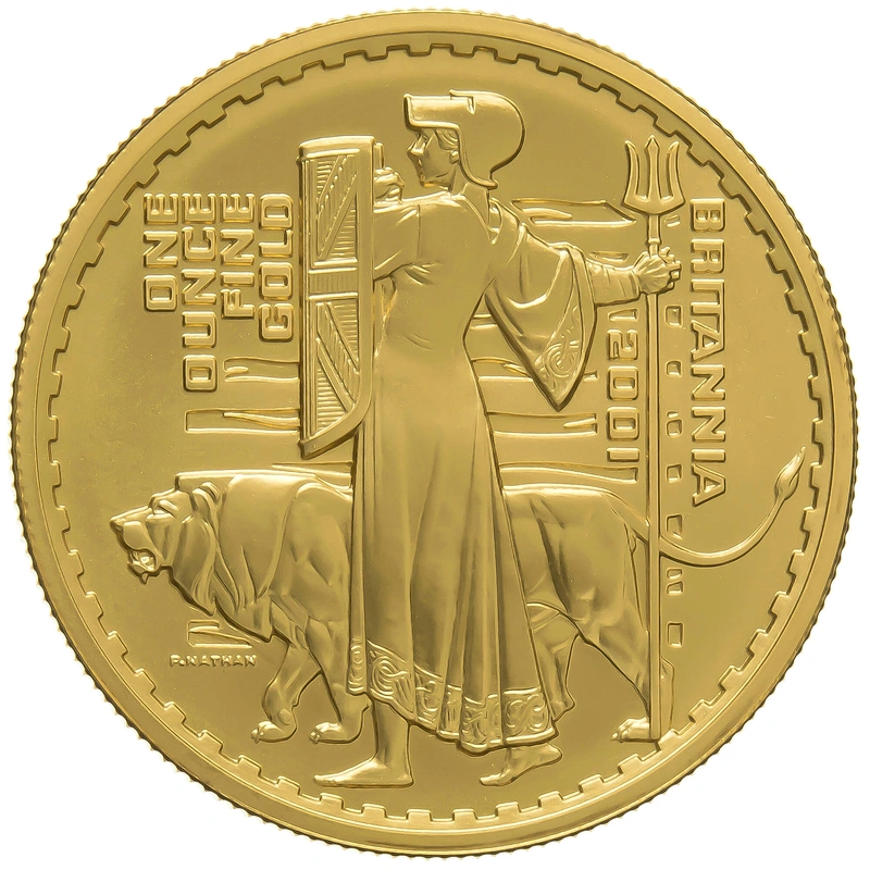 2001 One Ounce Proof Britannia Gold Coin