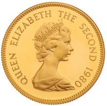 $1000 Hong Kong Gold Coin 1980 Year of the Monkey Proof Boxed