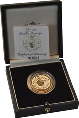 1994 Proof £2 Gold Coin Bank of England Boxed