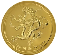 1kg Gold Australian Year of the Dragon 2012