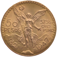 Mexican 50 Pesos Gold Coin