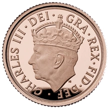 2023 King Charles III Coronation Quarter Sovereign Gold Proof Coin Boxed