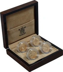 2004-2007 Proof Gold £1 Pound Coin Bridges 4 Coin Set Boxed