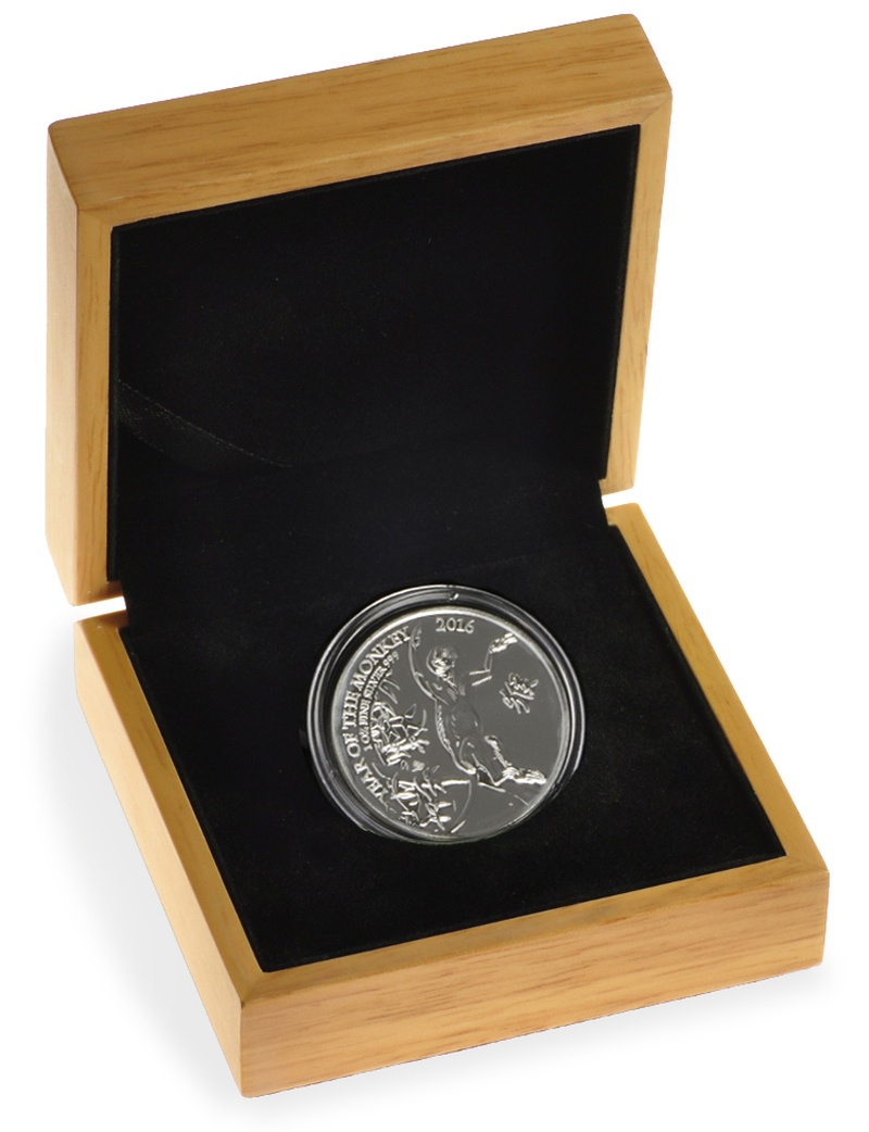 2016 1oz Royal Mint Silver Year of the Monkey in Gift Box