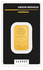 10g Gold Bar Argor-Heraeus