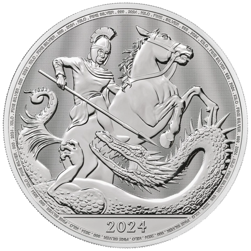 2024 George & Dragon 1kg Silver Coin