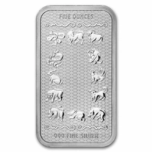 2024 Year of the Dragon 5oz Silver Bar