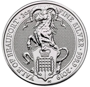 2oz Silver Coin, Yale Of Beaufort - Queen's Beast 2019