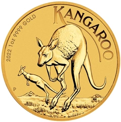 2022 1oz Australian Kangaroo Gold Nugget Coin