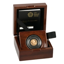 2015 Proof Quarter Sovereign Gold Coin Boxed