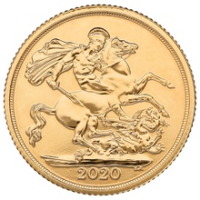 Five 2020 Sovereign Gold Coins in Gift Box
