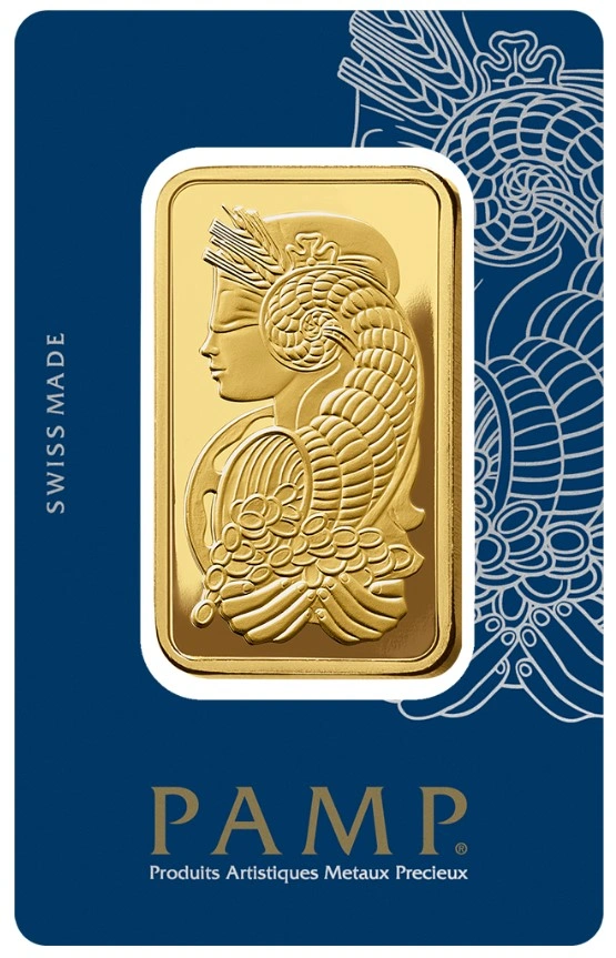 PAMP 50 Gram Gold Bar Minted