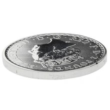 2018 1oz Silver Britannia Coin Dog Privy Edge