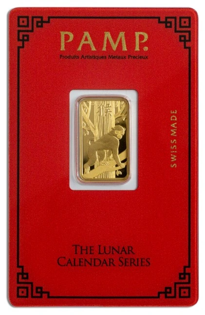 PAMP Year of the Monkey 5g Gold Bar