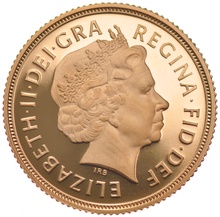 1998 Gold Half Sovereign Elizabeth II Fourth Head - Proof no box