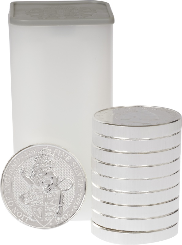 10 x 2oz Silver Coin, The Lion - Queen's Beast