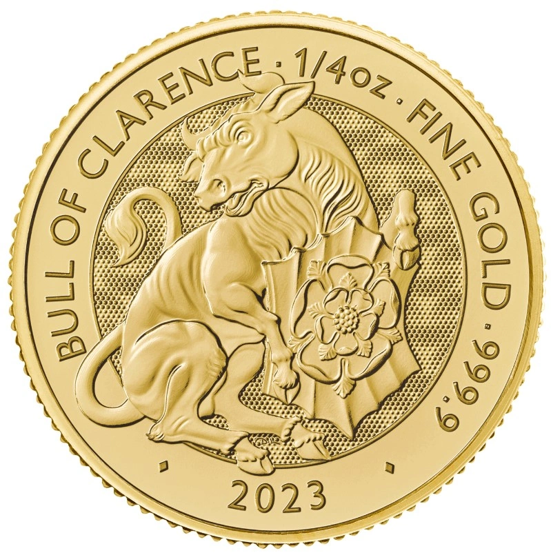 2023 Bull of Clarence - Tudor Beasts 1/4oz Gold Coin