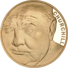 2015 - Gold £5 Proof Crown, 50th Anniversary of the Death of Sir Winston Churchill Boxed