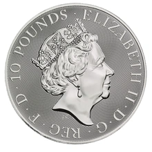 10oz Silver Coin, The Black Bull of Clarence - Queen's Beast 2019
