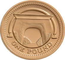 2006 Proof Gold £1 Pound Coin Egyptian Arch Bridge Boxed