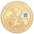 2011- Gold £5 Proof Crown, London Olympics Cycling