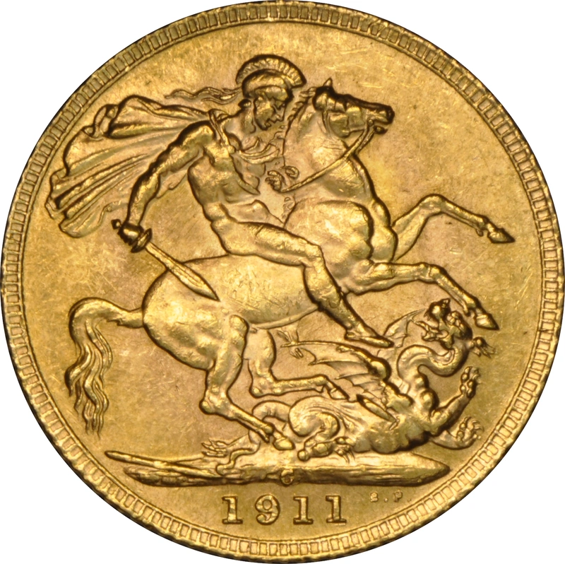 1911 Gold Sovereign - King George V - Canada NGC MS64