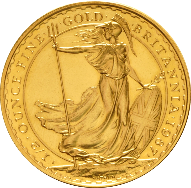 1987 1/2oz Gold Britannia Coin