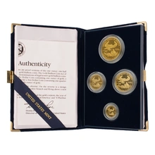 1990 Proof Gold Eagle 4 Coin Set Boxed