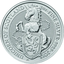 Boxed 2oz Silver Coin, Unicorn of Scotland - Queen's Beast