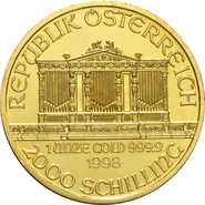 1998 1oz Austrian Gold Philharmonic Coin