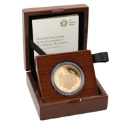 2018 - Gold £5 Proof Crown, 65th Anniversary of the Queen's Coronation Boxed