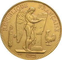100 French Francs - Guardian Angel