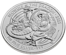 2025 Beowulf and the Dragon Myths & Legends 1oz Silver Coin