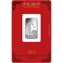 10g Silver Bar 2023 Year of the Rabbit PAMP