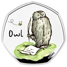 2021 Owl Fifty Pence Proof Silver Coin Boxed