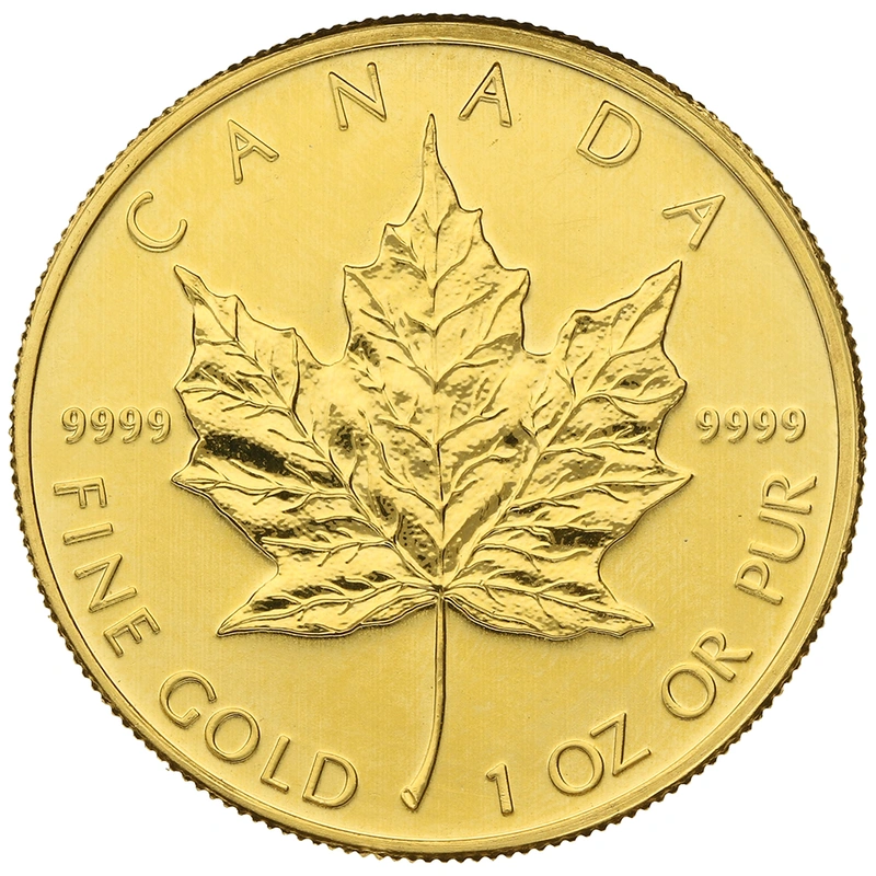 2010 1oz Canadian Maple Gold Coin
