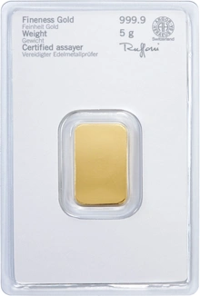 Heraeus 5 Gram Gold Bar