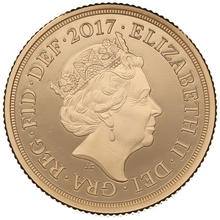 2017 Gold Proof PIEDFORT Sovereign - Elizabeth II 5th Head Boxed