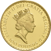1992 Proof Britannia Gold 4-Coin Boxed Set