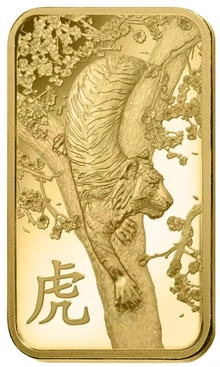 PAMP 1oz 2022 Year of the Tiger Gold Bar