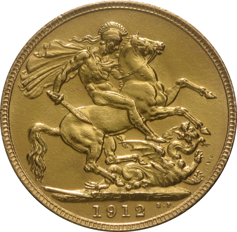 1912 Gold Sovereign - King George V - London
