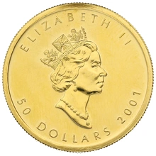 2001 1oz Canadian Maple Gold Coin